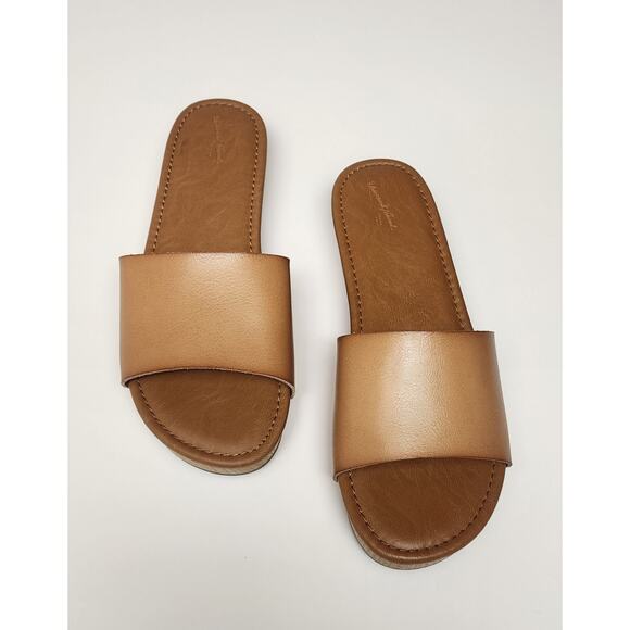 Universal Thread Korra Caramel Brown Wedge Platform Sandals Size 9.5 - Picture 3 of 10